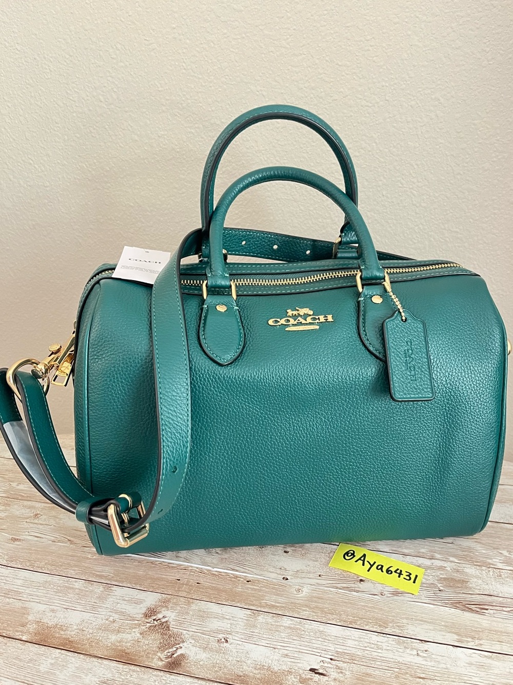 Coach Rowan Large Satchel Bag Emerald CES11 Im/Emerald NWT🌸 - Picture 2 of 5